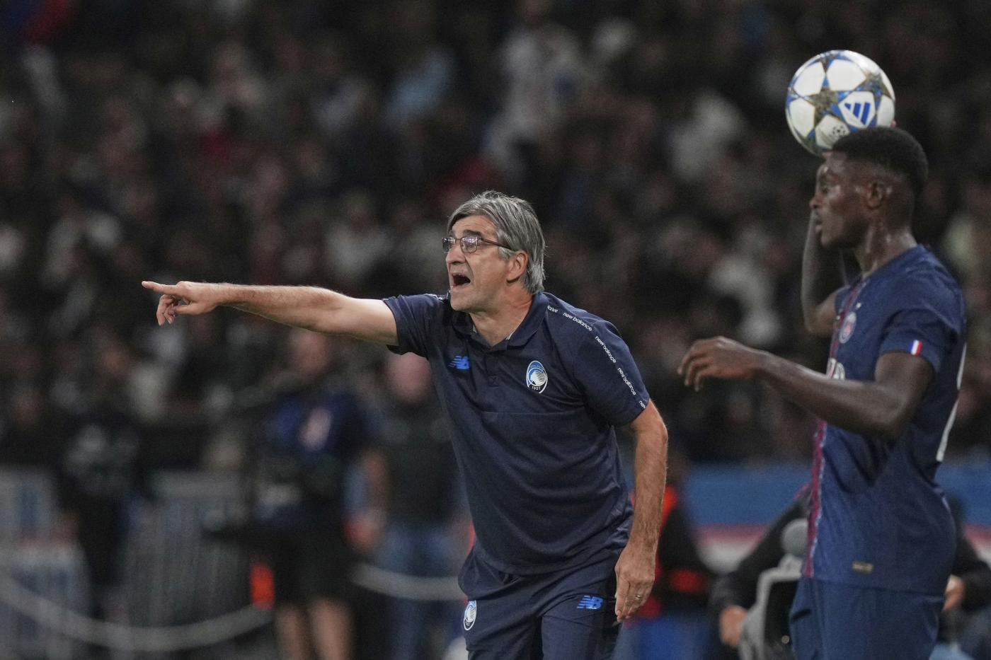 Il tecnico dell'Atalanta Ivan Juric durante la gara col PSG in Champions League Atalantalive.it