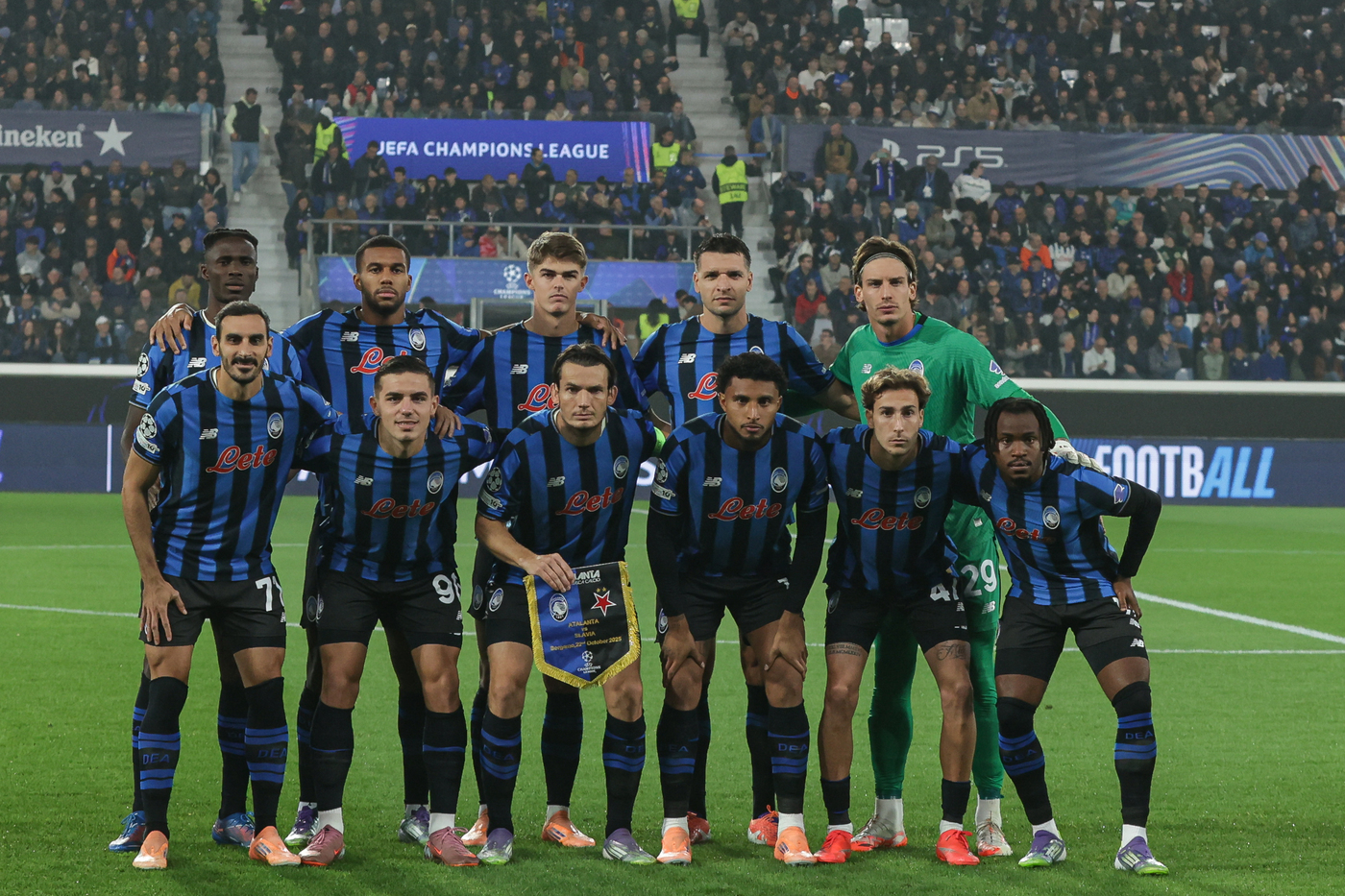 Atalanta Slavia Praga pagelle quotidiani sportivi Champions League 2025-2026