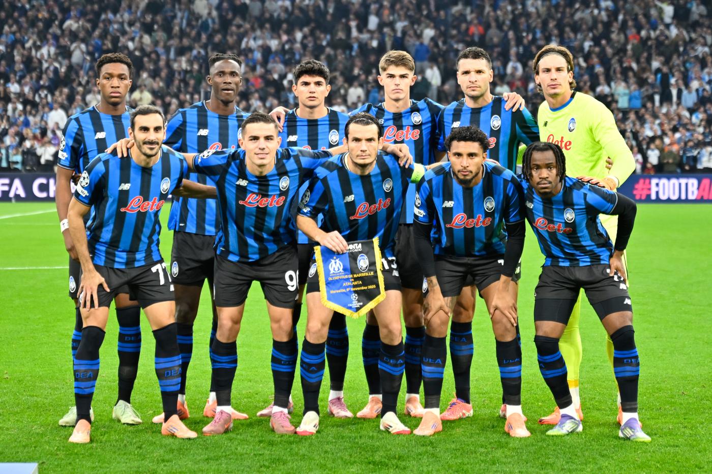 Marsiglia Atalanta pagelle quotidiani sportivi Champions League 2025-2026
